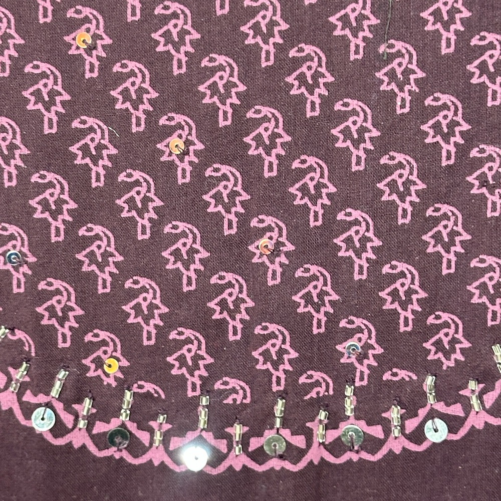 Sale ‼️Purple and Pink Women's Dress in size 23” 100% cotton and lined. - Picture 6 of 9